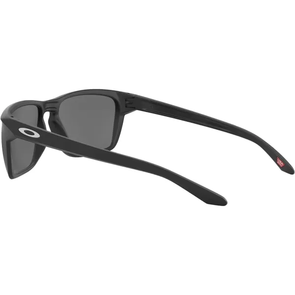 imageOakley Mens Oo9448 Sylas Rectangular SunglassesMatte BlackSilverPrizm Black