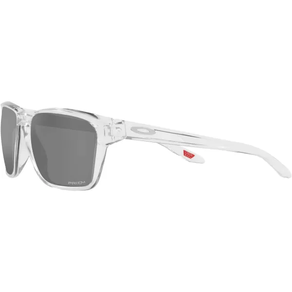 imageOakley Mens Oo9448 Sylas Rectangular SunglassesPolished ClearPrizm Black