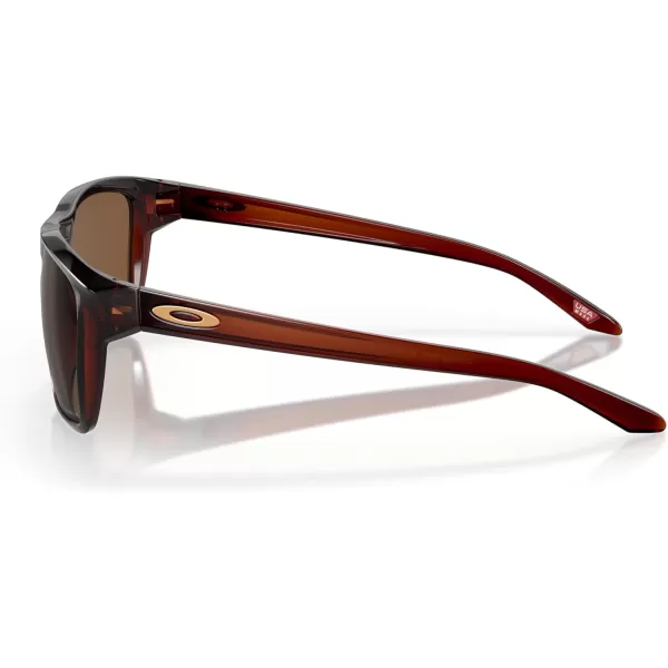 imageOakley Mens Oo9448 Sylas Rectangular SunglassesPolished RootbeerPrizm Bronze