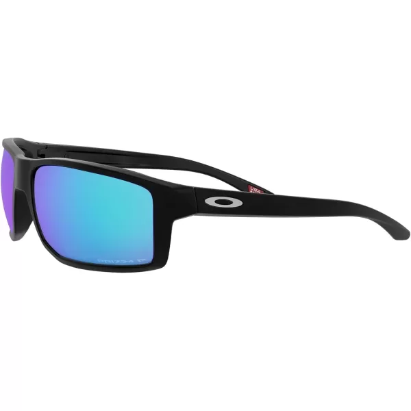 imageOakley Mens Oo9449 Gibston Square SunglassesMatte Black Silver IconPrizm Sapphire Iridium Polarized