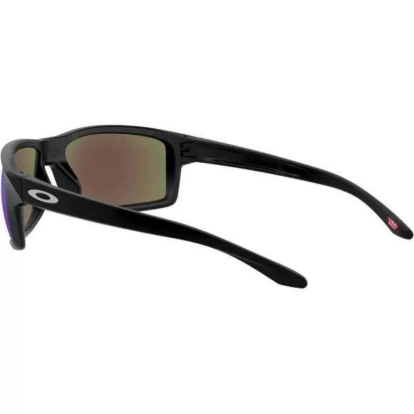 imageOakley Mens Oo9449 Gibston Square SunglassesMatte Black Silver IconPrizm Sapphire Iridium Polarized