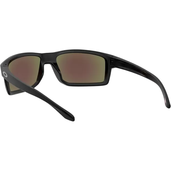 imageOakley Mens Oo9449 Gibston Square SunglassesMatte Black Silver IconPrizm Sapphire Iridium Polarized
