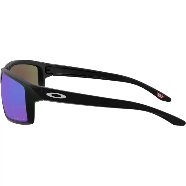 imageOakley Mens Oo9449 Gibston Square SunglassesMatte Black Silver IconPrizm Sapphire Iridium Polarized