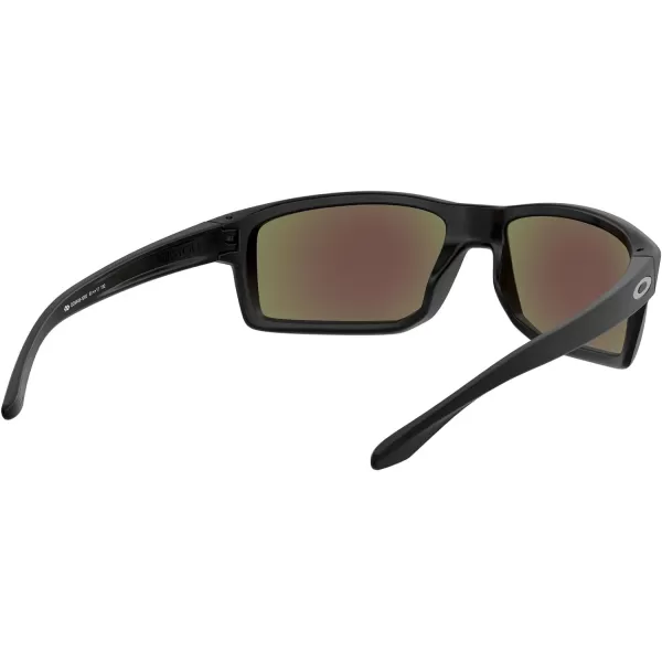 imageOakley Mens Oo9449 Gibston Square SunglassesMatte Black Silver IconPrizm Sapphire Iridium Polarized