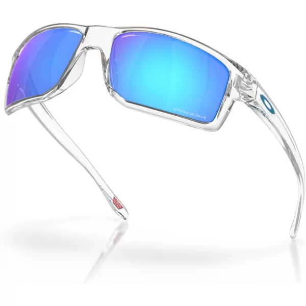 imageOakley Mens Oo9449 Gibston Square SunglassesPolished ClearPrizm Sapphire
