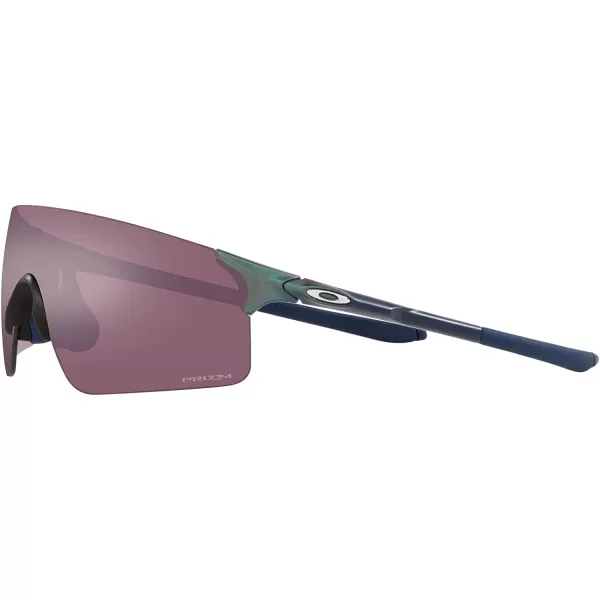 imageOakley Mens Oo9454 Evzero Blades Rectangular SunglassesMatte Silver on Blue Colorshift FadePrizm Road Black