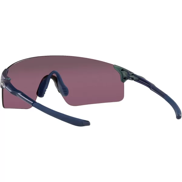 imageOakley Mens Oo9454 Evzero Blades Rectangular SunglassesMatte Silver on Blue Colorshift FadePrizm Road Black