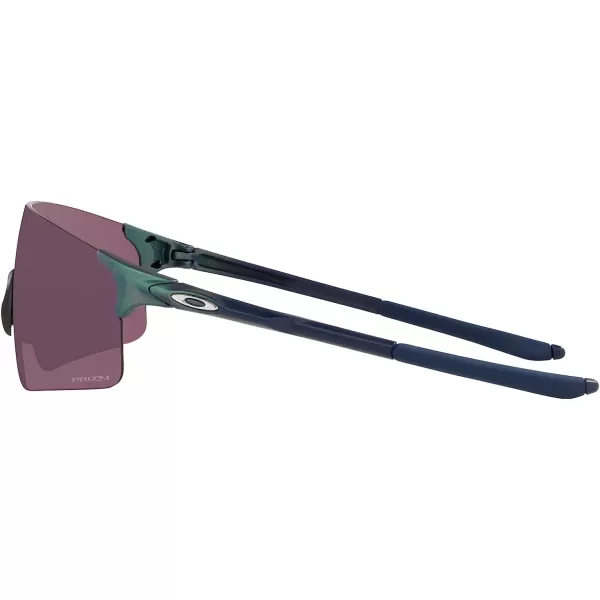imageOakley Mens Oo9454 Evzero Blades Rectangular SunglassesMatte Silver on Blue Colorshift FadePrizm Road Black
