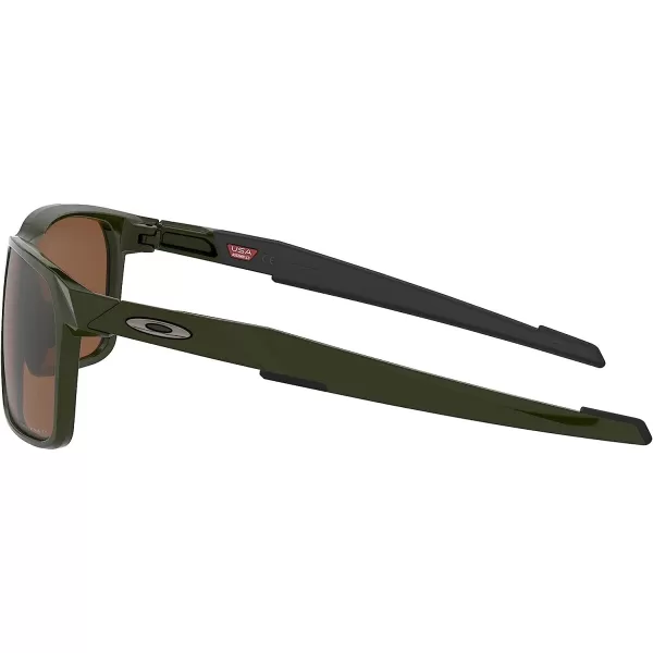 imageOakley Mens Oo9460 Portal X Rectangular SunglassesOlivePrizm Tungsten Polarized