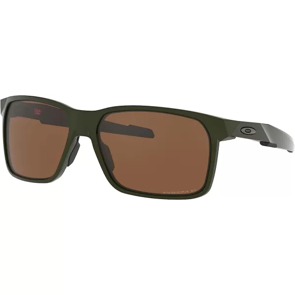 imageOakley Mens Oo9460 Portal X Rectangular SunglassesOlivePrizm Tungsten Polarized