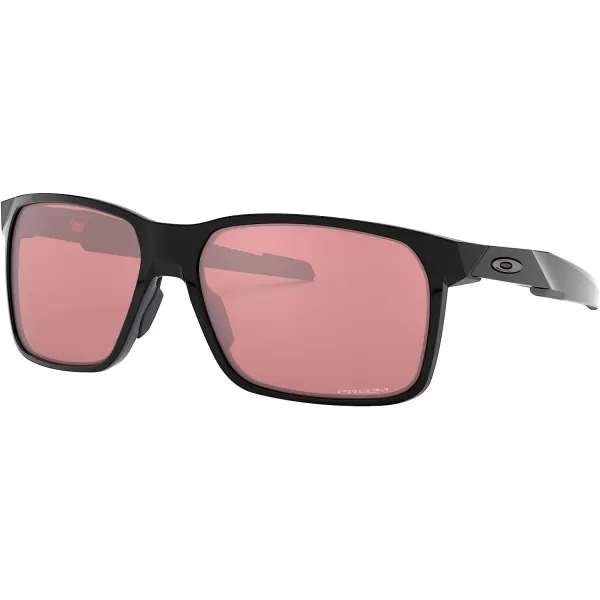 imageOakley Mens Oo9460 Portal X Rectangular SunglassesPolished BlackPrizm Dark Golf