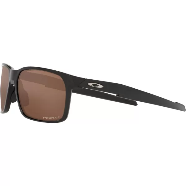 imageOakley Mens Oo9460 Portal X Rectangular SunglassesPolished BlackPrizm Tungsten Polarized