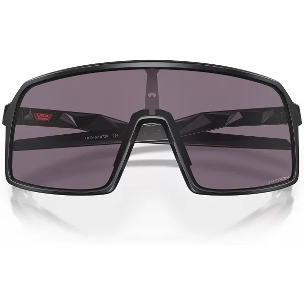 imageOakley Mens Oo9462 Sutro S Rectangular SunglassesMatte BlackPrizm Grey