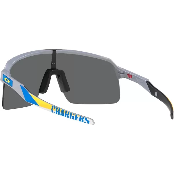 imageOakley Mens Oo9463 Sutro Lite NFL Collection SunglassesLos Angeles Chargers Matte FogPrizm Black