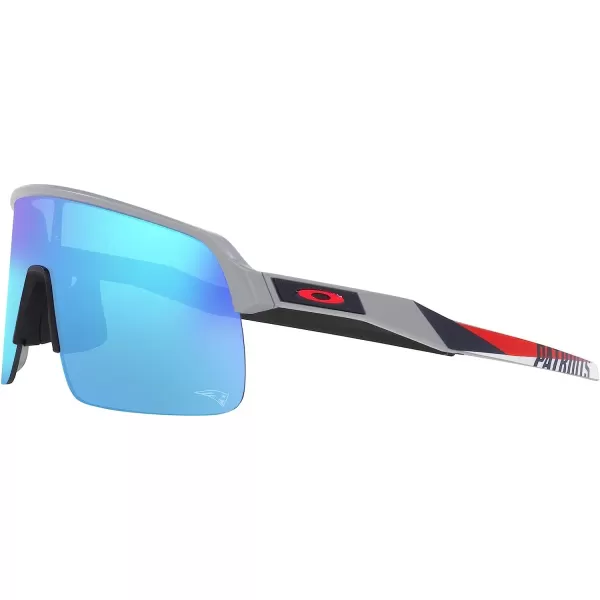 imageOakley Mens Oo9463 Sutro Lite NFL Collection SunglassesNew England Patriots Matte FogPrizm Sapphire
