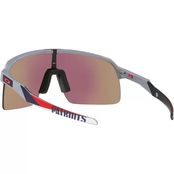 imageOakley Mens Oo9463 Sutro Lite NFL Collection SunglassesNew England Patriots Matte FogPrizm Sapphire