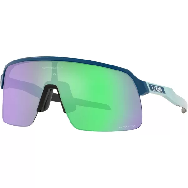 imageOakley Mens Oo9463 Sutro Lite Rectangular SunglassesMathieu Van Der Poel Matte Poseidon Gloss SplatterPrizm Road Jade