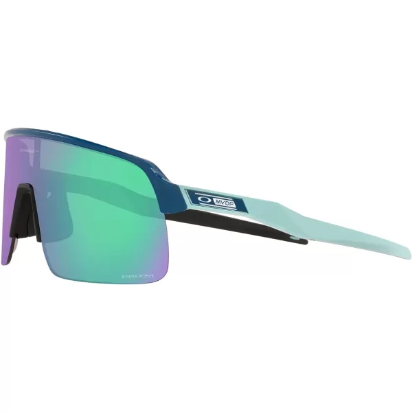 imageOakley Mens Oo9463 Sutro Lite Rectangular SunglassesMathieu Van Der Poel Matte Poseidon Gloss SplatterPrizm Road Jade