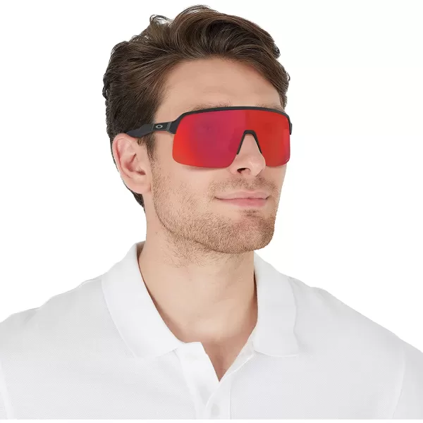 imageOakley Mens Oo9463 Sutro Lite Rectangular SunglassesMatte CarbonPrizm Trail Torch