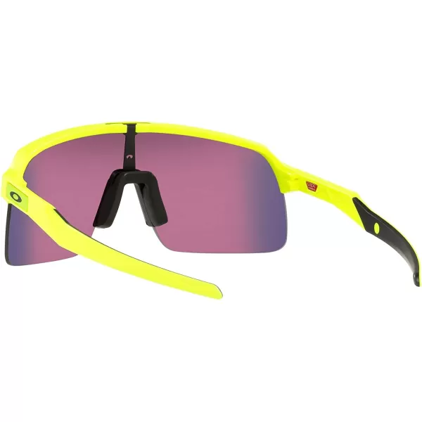 imageOakley Mens Oo9463 Sutro Lite Rectangular SunglassesMatte Neon YellowPrizm Road