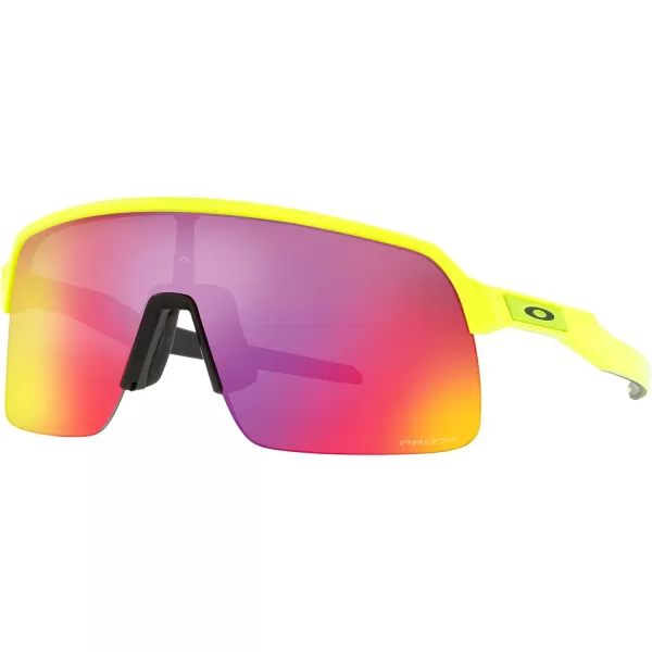 imageOakley Mens Oo9463 Sutro Lite Rectangular SunglassesMatte Neon YellowPrizm Road