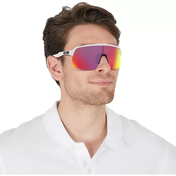 imageOakley Mens Oo9463 Sutro Lite Rectangular SunglassesMatte WhitePrizm Road