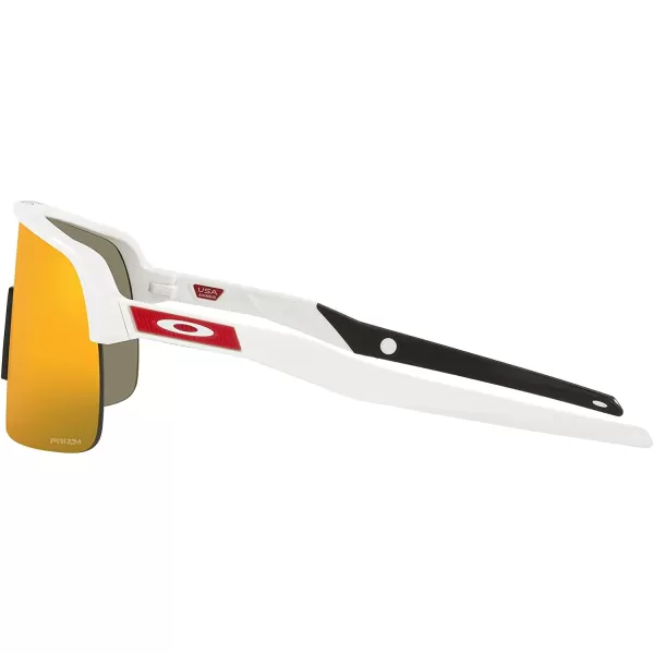imageOakley Mens Oo9463 Sutro Lite Rectangular SunglassesMatte WhitePrizm Ruby