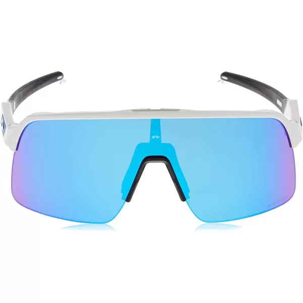 imageOakley Mens Oo9463 Sutro Lite Rectangular SunglassesMatte WhitePrizm Sapphire