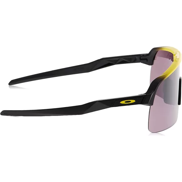 imageOakley Mens Oo9463 Sutro Lite Rectangular SunglassesTour De France Yellow FadePrizm Road Black