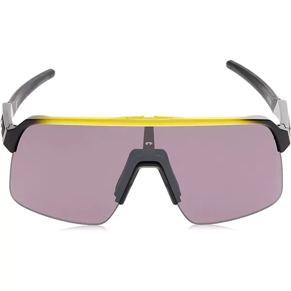 imageOakley Mens Oo9463 Sutro Lite Rectangular SunglassesTour De France Yellow FadePrizm Road Black