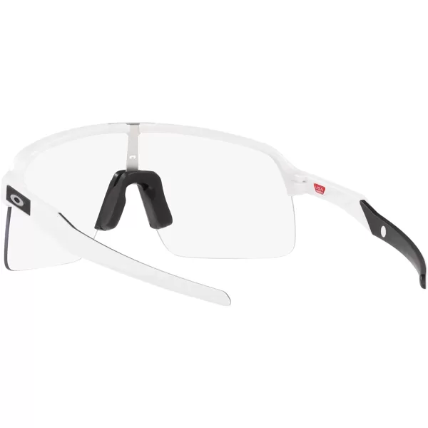 imageOakley Mens Oo9463a Sutro Lite Low Bridge Fit Rectangular SunglassesMatte WhiteClear to Black Photochromic
