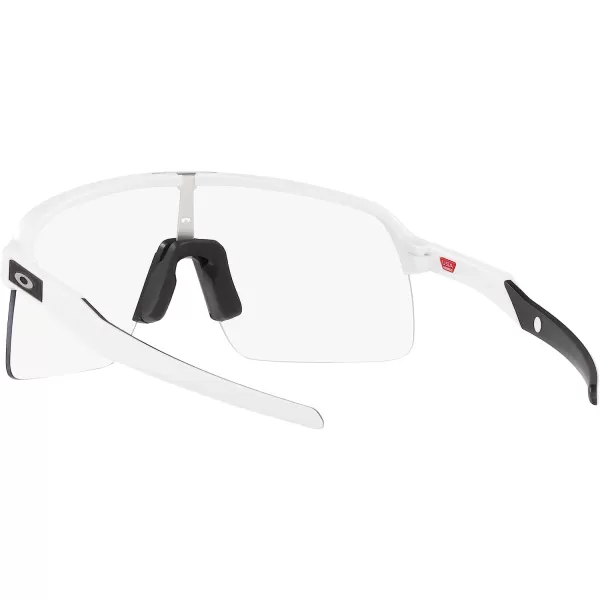 imageOakley Mens Oo9463a Sutro Lite Low Bridge Fit Rectangular SunglassesMatte WhiteClear to Black Photochromic