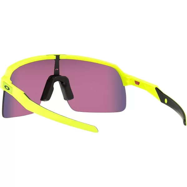 imageOakley Mens Oo9463a Sutro Lite Low Bridge Fit Rectangular SunglassesNeon YellowPrizm Road