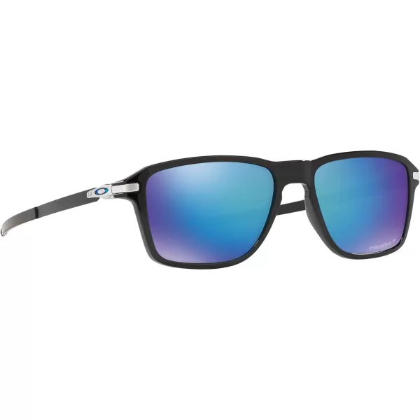 imageOakley Mens Oo9469 Wheel House Square SunglassesPolished BlackPrizm Sapphire Polarized