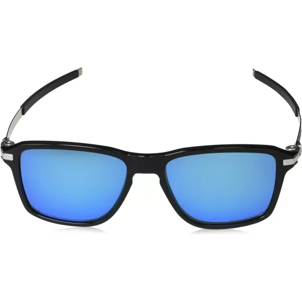 imageOakley Mens Oo9469 Wheel House Square SunglassesPolished BlackPrizm Sapphire Polarized