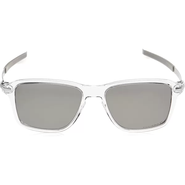 imageOakley Mens Oo9469 Wheel House Square SunglassesPolished ClearPrizm Sapphire
