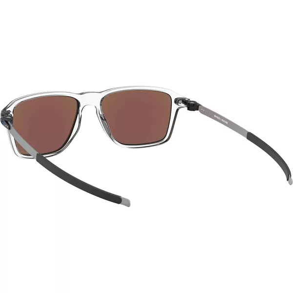 imageOakley Mens Oo9469 Wheel House Square SunglassesPolished ClearPrizm Sapphire