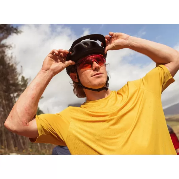imageOakley Mens Oo9471 Encoder Rectangular SunglassesMatte Red ColorshiftPrizm Trail Torch