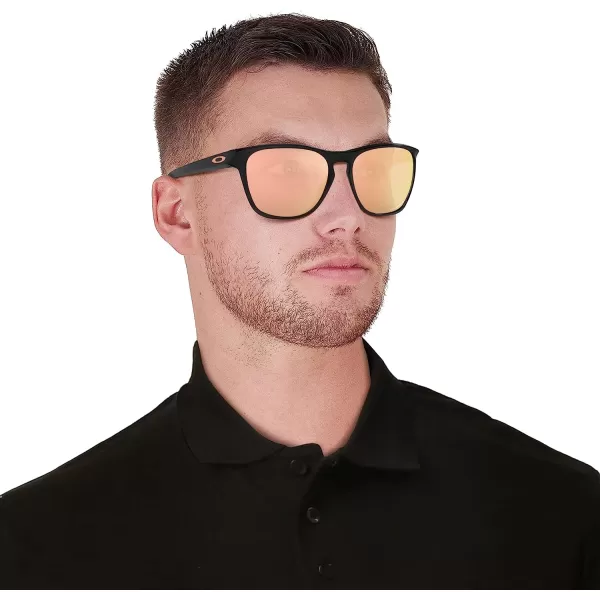 imageOakley Mens Oo9479 Manorburn Square SunglassesPolished BlackPrizm Rose Gold