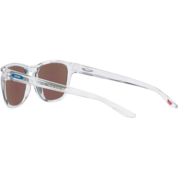 imageOakley Mens Oo9479 Manorburn Square SunglassesPolished ClearPrizm Sapphire
