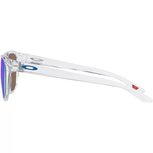 imageOakley Mens Oo9479 Manorburn Square SunglassesPolished ClearPrizm Sapphire