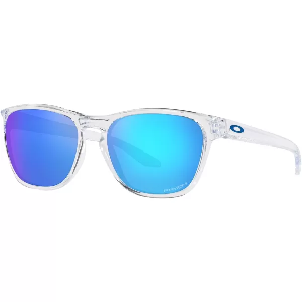 imageOakley Mens Oo9479 Manorburn Square SunglassesPolished ClearPrizm Sapphire