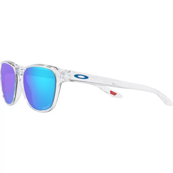 imageOakley Mens Oo9479 Manorburn Square SunglassesPolished ClearPrizm Sapphire