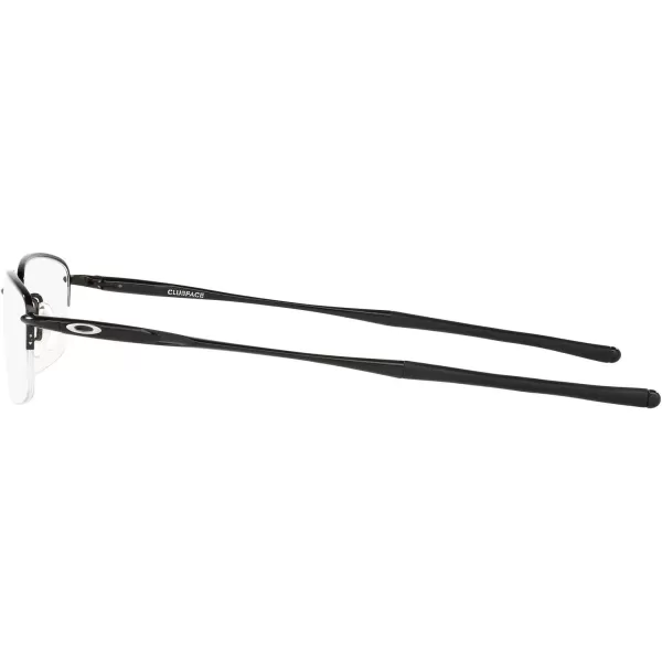 imageOakley Mens Ox3102 Clubface Rectangular Prescription Eyewear FramesPolished BlackDemo Lens