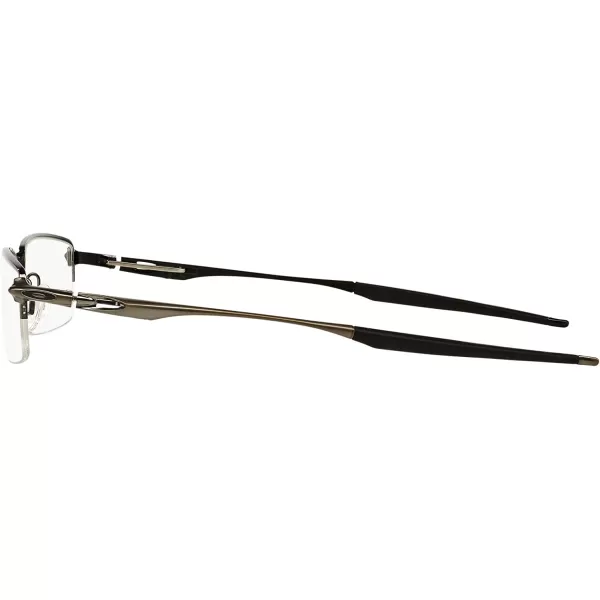 imageOakley Mens Ox3119 Halfshock Metal Rectangular Prescription Eyeglass FramesBrushed ChromeDemo Lens