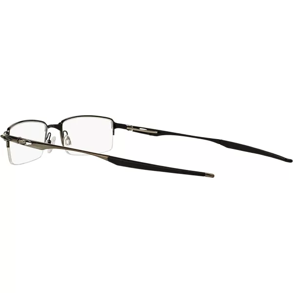 imageOakley Mens Ox3119 Halfshock Metal Rectangular Prescription Eyeglass FramesBrushed ChromeDemo Lens
