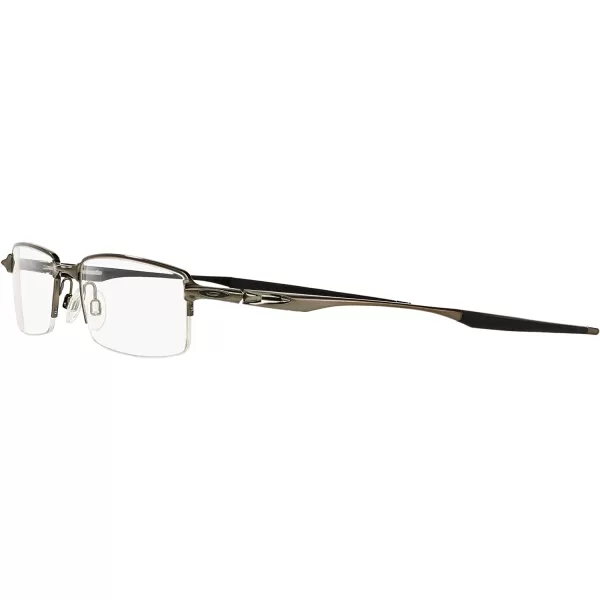 imageOakley Mens Ox3119 Halfshock Metal Rectangular Prescription Eyeglass FramesBrushed ChromeDemo Lens
