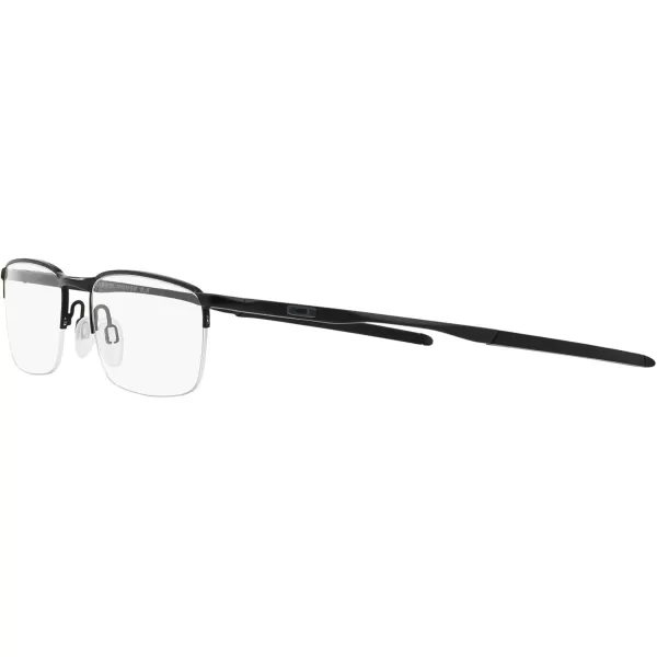 imageOakley Mens Ox3174 Barrelhouse 05 Rectangular Prescription Eyeglass FramesMatte BlackDemo Lens