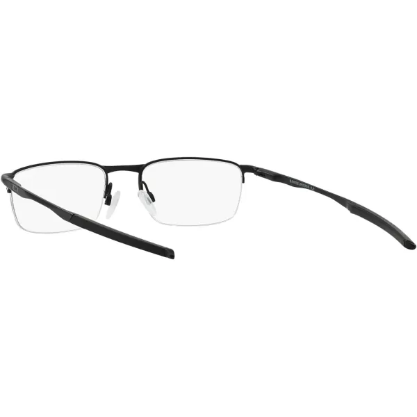 imageOakley Mens Ox3174 Barrelhouse 05 Rectangular Prescription Eyeglass FramesMatte BlackDemo Lens
