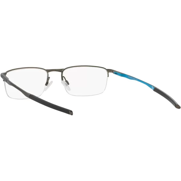 imageOakley Mens Ox3174 Barrelhouse 05 Rectangular Prescription Eyeglass FramesPewter Sky BlueDemo Lens